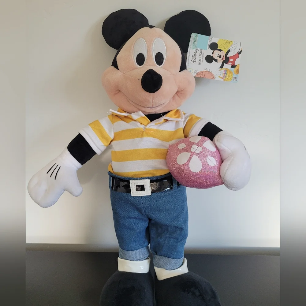 Easter Disney Mickey Mouse Door Greeter Plush NWT - Picture 1 of 5